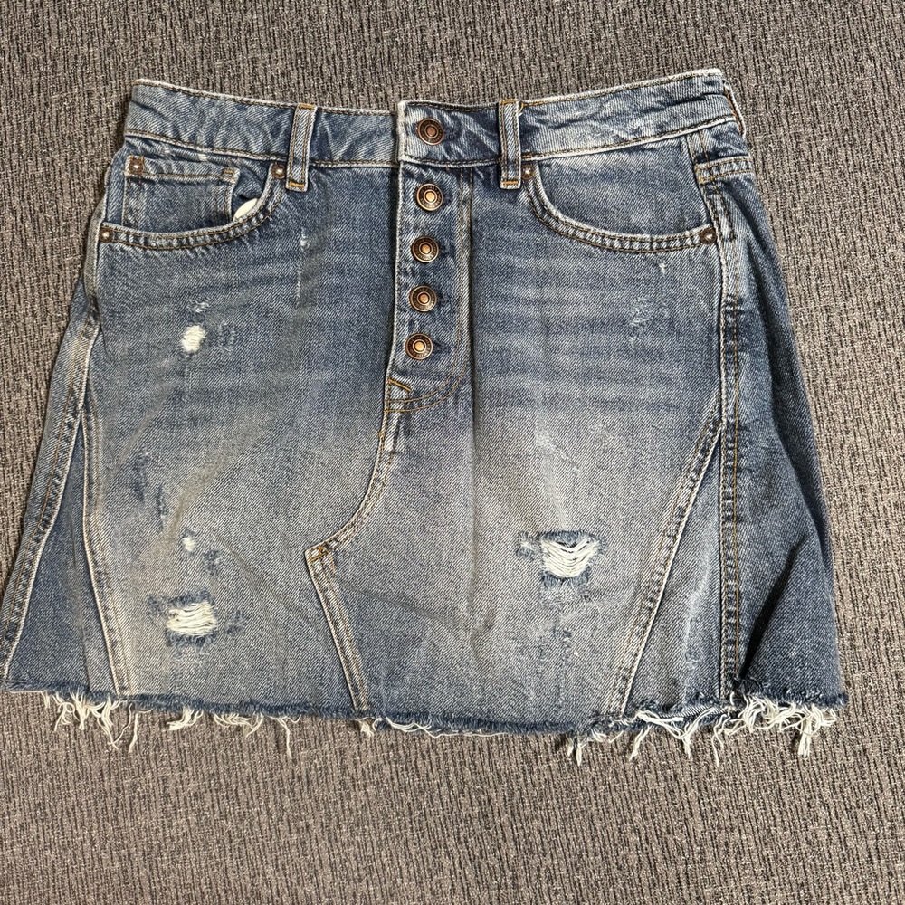 Free People We The Free Denim Skirt